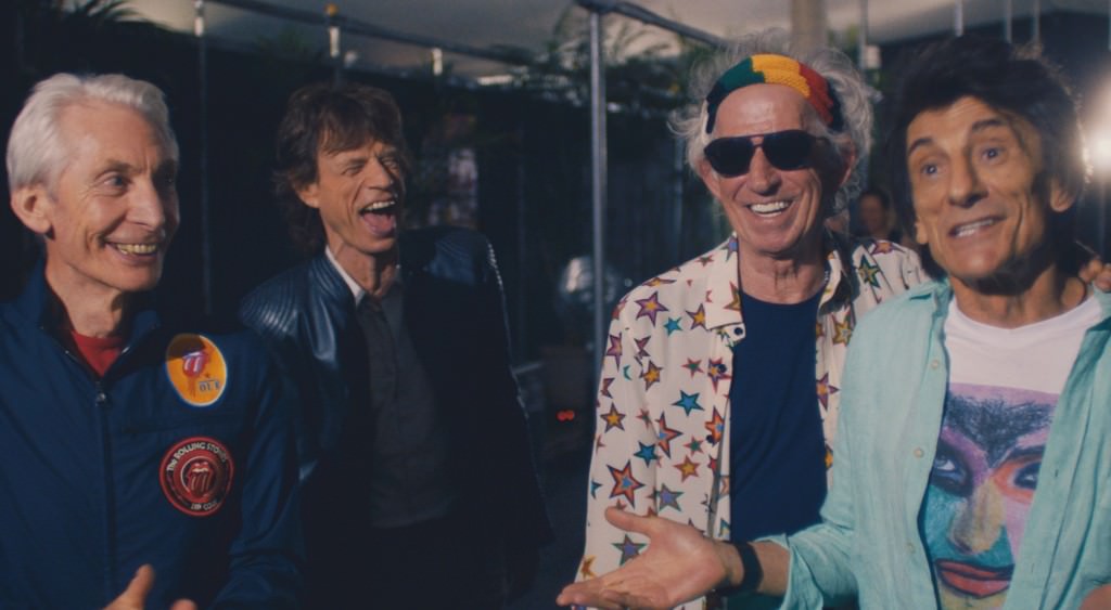 The Rolling Stones en un fotograma de la película documental 'Olé Olé Olé! A trip Across Latin America', de Paul Dugdale. Fotografía cortesía de DocsValència.